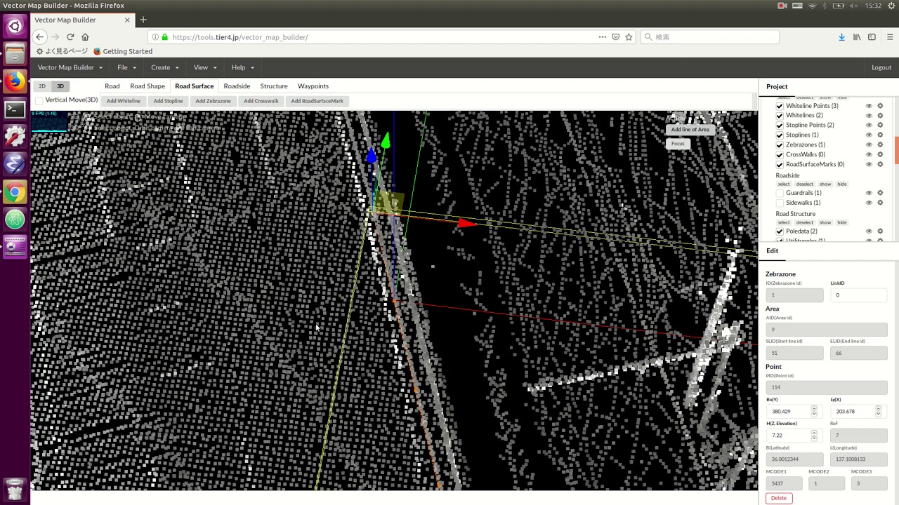 Vector Map Builder - 9. zebra zone