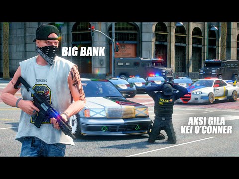 KEI'S FIGHT FOR THE BIGGEST BIG BANK ROBBERY!! GTA 5 ROLEPLAY