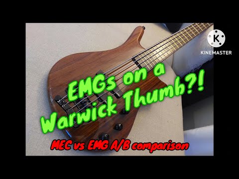 Warwick Thumb 5 BO pickup comparison (MEC vs EMG)