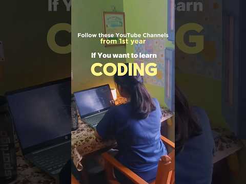 Follow these channels to Learn Coding from 1st Year #coding #btech #cse #dsa #studygram