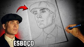 COMO fazer Esboço Tomas Shelby a MÂO LIVRE