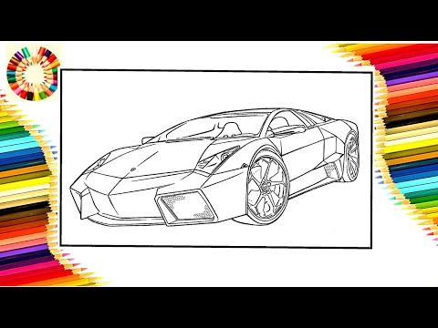 LAMBORGHINI SUPER FAST CAR | COLORING PAGES | Leat'eq - Sunrise [NCS Release]
