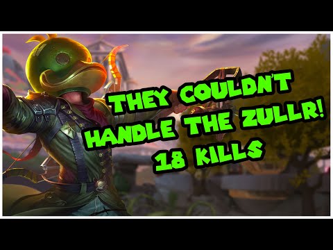 THEY COULDN'T HANDLE THE ZULLR! 18 KILLS RANKED S8 - SMITE