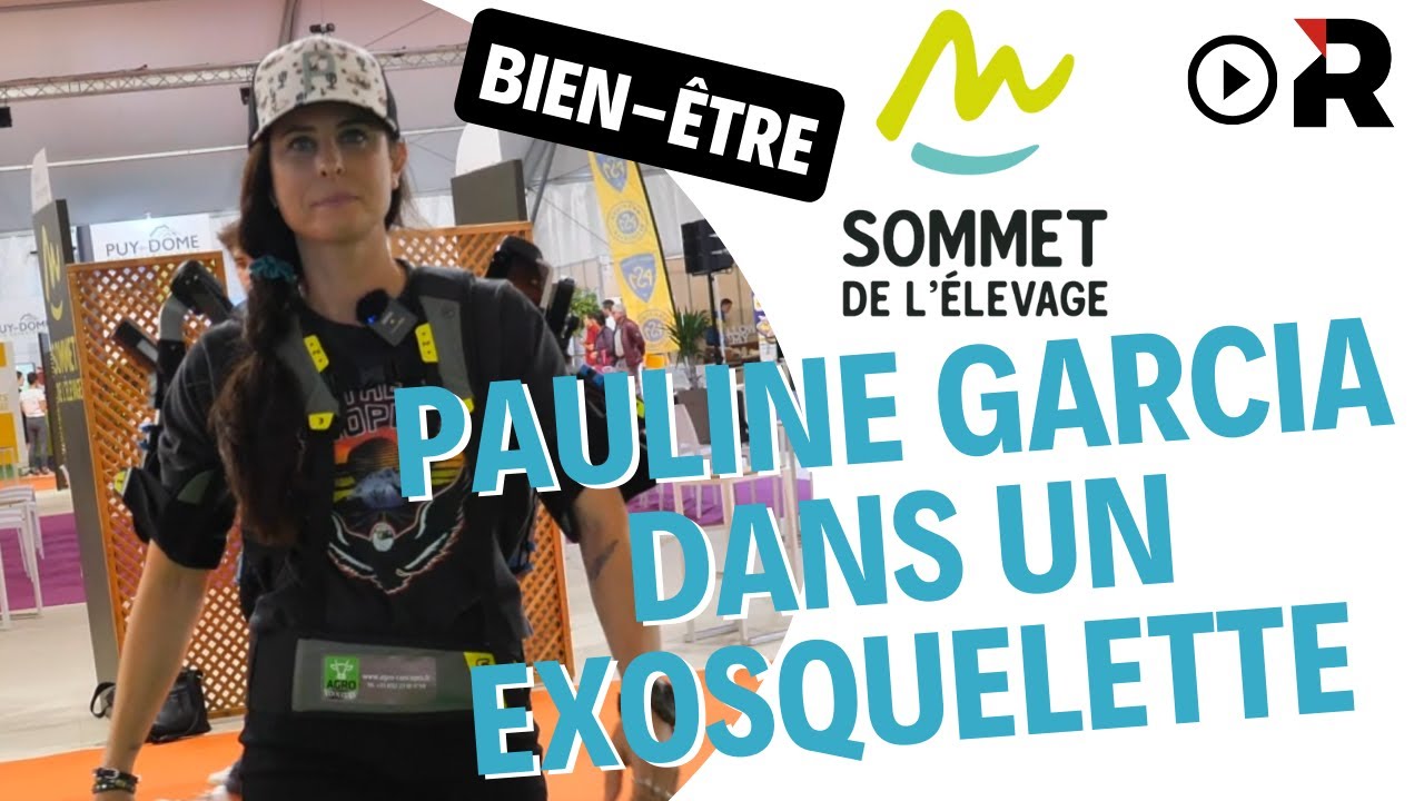 Pauline Garcia teste l'exosquelette avec la MSA