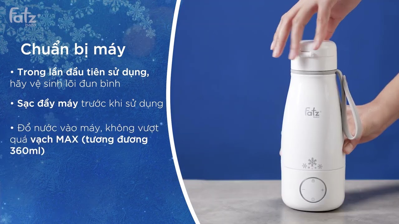 Máy đun và hâm nước pha sữa điện tử Fatzbaby Quick S1 Plus FB3528CZ