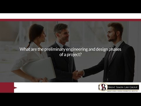 What are the preliminary engineering and design phases of a project?
