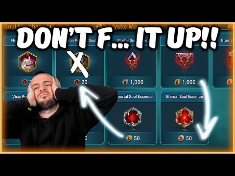 🚨MUST KNOW🚨 The Most EFFICIENT WAY Of Using Your Soul Coins, Stones & Essence In Raid Shadow Legends