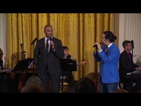 Watch 'Hamilton' stars farewell to Obama