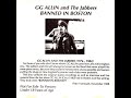 G G Allin Living Like An Animal