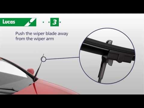 How To Fit Lucas AIRFLEX Type B - Light Blue Coloured Box Top onto SIDE PIN Wiper Arms