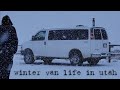 Snow Storm Van Life in Utah - Notch Peak Wilderness