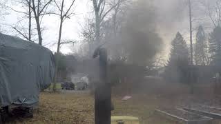 Oliver 770 diesel tractor cold start December 2018