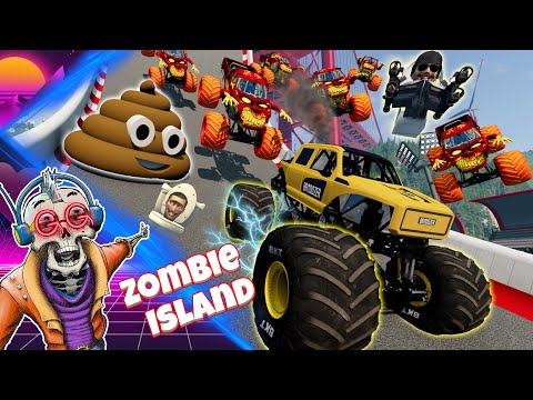 Monster Jam INSANE Zombie Island Adventure #44 | Racing, Freestyle, and High Speed Jumps