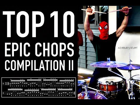 TOP 10 - Epic Chops Compilation II - Advanced Drum Fills + Gospel Chops - Nick Bukey