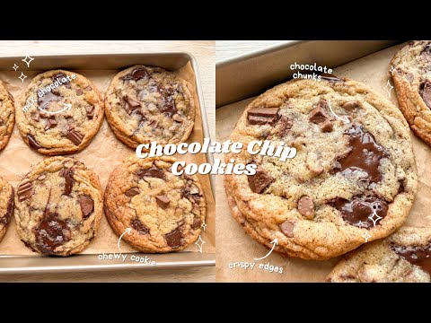 Chewy Chocolate Chip Cookies 🍪 bake with me 