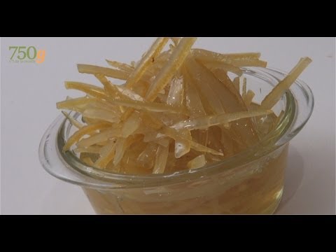 Recette recette du citron confit sucré