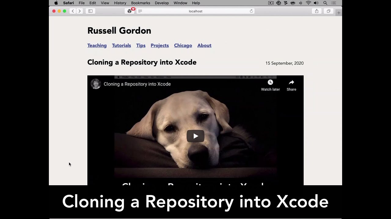 Cloning a Repository into Xcode