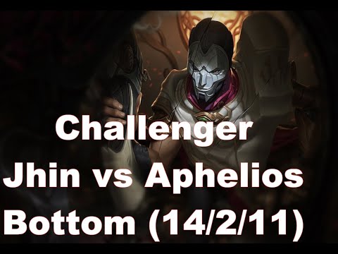 [LOL] Challenger Jhin vs Aphelios Bottom(14/2/11) Ep.23