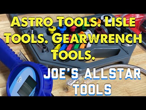 Joe's AllStar Tools: Astro Tire Digital Inflator, Lisle Disconnect Set, Gearwrench Tool Tote