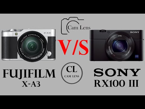 Fujifilm X A3 vs Sony DSC RX100 III