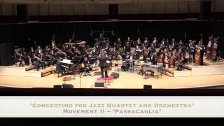 "Concertino for Jazz Quartet And Orchestra", Movement II