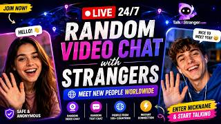 🔴 Random Video Chat LIVE 🌎 Meet Real People Instantly | Sign Up | Talk