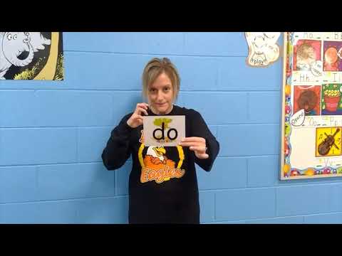 Sight words with Mrs.  Scherger