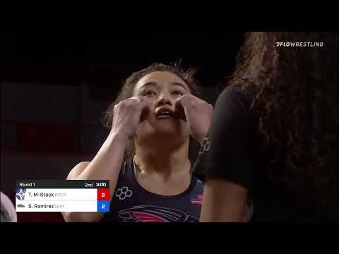 68 Kg Round 1 - Tamyra Mensah-Stock, USOPTC  -  TMWCVs Sienna Ramirez, Southern Oregon RTC