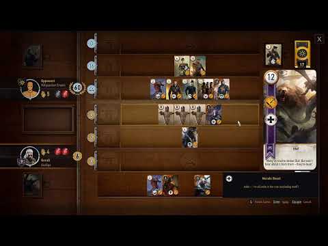 Witcher 3 Skellige Hard Gwent Tournament - 10 In A Row Marathon. Live Attempt