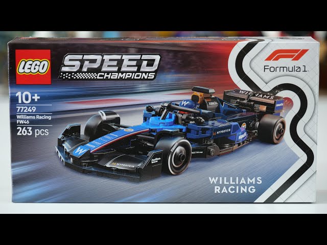 Vídeo relacionado con LEGO Speed Champions Coche de Carreras Williams Racing FW46 F1 Vehículo de Fórmula 1 de Juguete y 1 Minifigura de Piloto para Coleccionar, Regalo para Niños y Niñas de 10 Años o Más 77249
