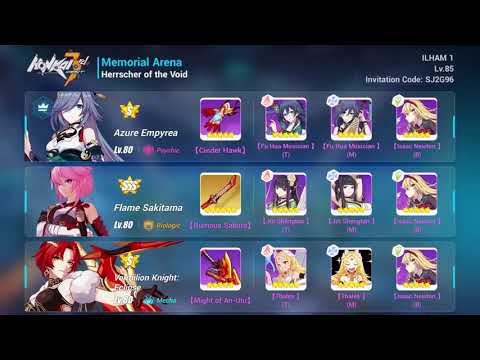 [Honkai Impact 3 SEA] Exalted MA: Tonatiuh (37632), HoV (31200), Jizo (31040)