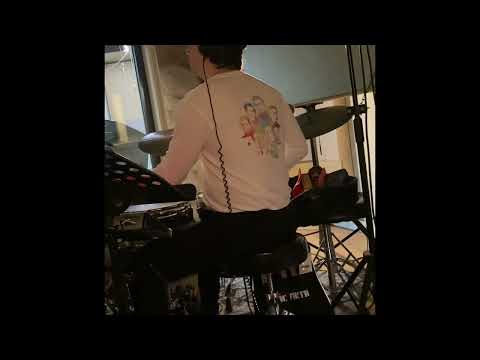 Igor Hnydyn recording drums for a project KINVA