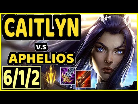 ATTILA (CAITLYN) vs APHELIOS - QUADRAKILL 6/1/2 KDA BOTTOM ADC CHALLENGER GAMEPLAY - EUW