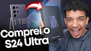 🚨NEM ACREDITO! Comprei o Galaxy S24 Ultra (Violeta) de 1 TB | Unboxing
