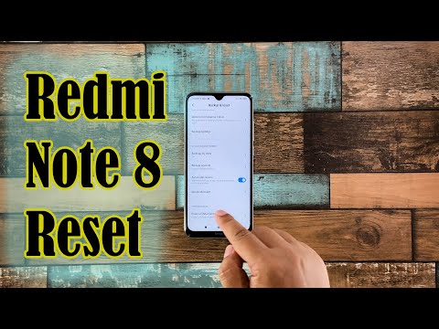 How To Factory Reset Redmi Note 8