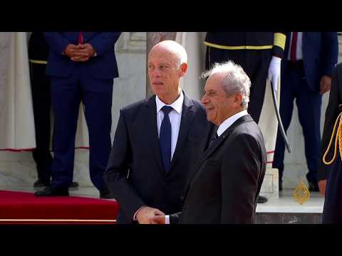 🇹🇳 لحظة دخول الرئيس التونسي إلى قصر قرطاج لاستكمال مراسم تسلم السلطة