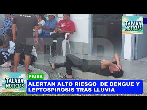 ALERTAN ALTO RIESGO DE DENGUE Y LEPTOSPIROSIS TRAS INTENSAS LLUVIAS EN TALARA Y PIURA