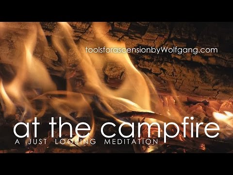 Campfire Chill Out, just Fire, Cicadas in Surround Sound - a "Do Nothing" Meditation by Wolfgang
