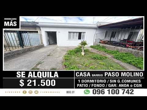 Video de YouTube - Casa Alquiler Paso Molino Montevideo iMas.uy LM *