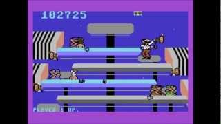 Tapper Gameplay on the Commodore 64 C64