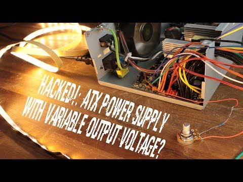 HACKED!: ATX Power Supply with Variable Output Voltage? Video