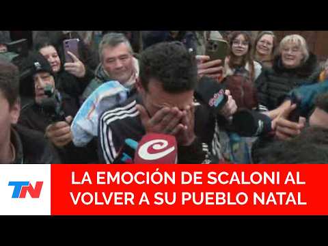 “Seguiremos dando batalla”: Lionel Scaloni lloró al llegar a su casa de Pujato