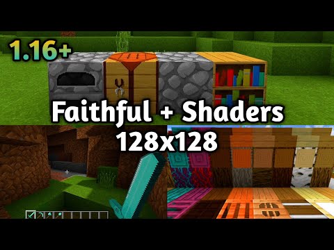 Blaze Your Fire - Texture Pack Faithful + Shaders 128x128 For Mcpe Support Ram 2GB - Minecraft PE (Showcase)