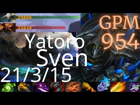 Yatoro Sven vs Chaos Knight, Lina, Vengeful Spirit - can support farm? - dota2