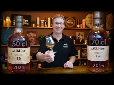 Aberlour 18 Year Old 0.5 L 2021 vs. 18 Year Old 0.7 L 2016 43% Vol.