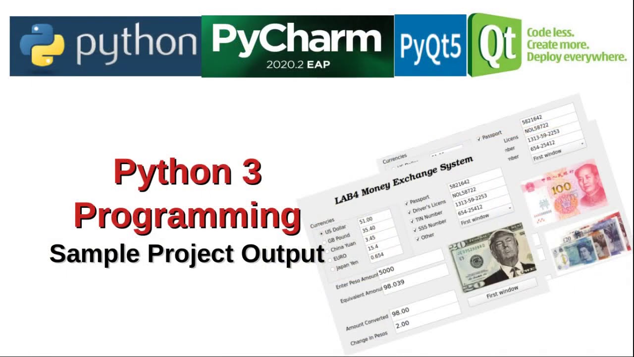 Python 3 Sample Project with Qt Designer
