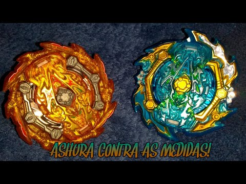 ASHURA CONTRA AS MEDIDAS! BUSHIN ASHURA.13.αn Sen vs ACE ASHURA.00M.V' Retsu! Beyblade Burst