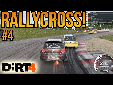 Dirt 4 Career Mode Gameplay Part 4 - Rallycross is Awesome!