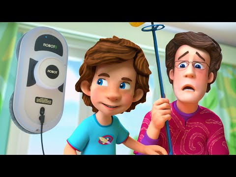 Window Cleaning Battle! | The Fixies | Animation for Kids - Kingdom Kids Zone, Little Learners - The Fixies