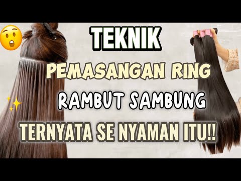 HAIR EXTENSION PREMIUM real Human Hair sambung rambut pendek jadi panjang pake rambut orang asli